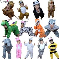 Umorden Children Kids Animal Costume Cosplay Dinosaur Tiger Elephant Halloween Animals Costumes Jumpsuit for Boy Girl