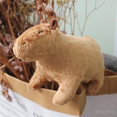 【Sabai_sabai】ตุ๊กตาคาปิบาราจําลอง ขนปุย Simulation Capybara Toys ของเล่น ของขวัญวันเกิด สําหรับเด็ก
