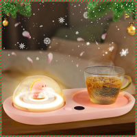 Creative Coffee Warmer Mug Heater With Essential Oil Diffuser Home Office Heating Plate Cup Warmers for Milk Tea Gift Recommend