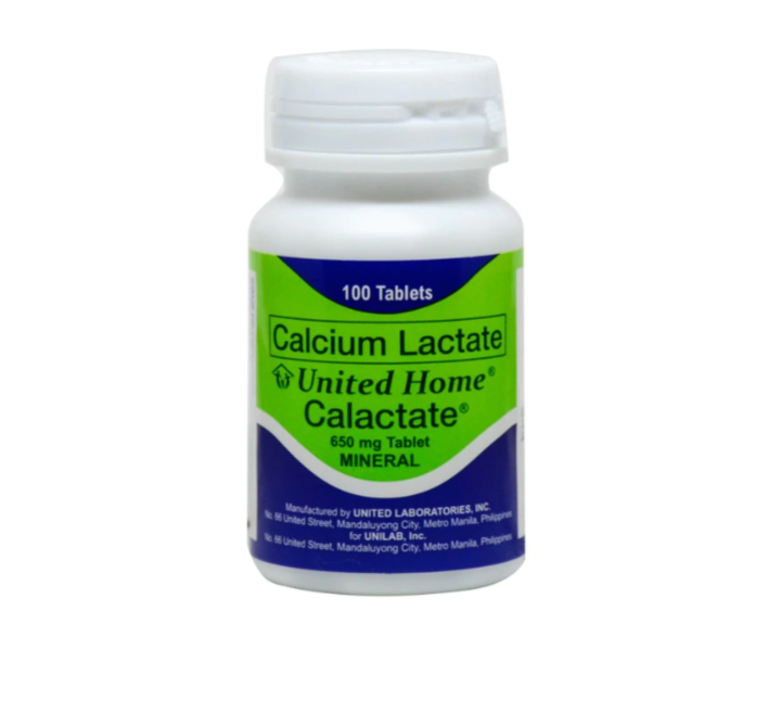 UHP Calcium lactate 650 mg 100 Tablets Lazada PH