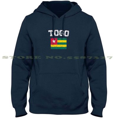 เสื้อลายธง Togolese-วินเทจ Togo เสื้อยืดแขนยาวเสื้อฮู้ดดี้กันหนาวธงโตโกความภาคภูมิใจ Togo ราก Togolese ธงราก