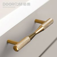 Dooroom Brass Furniture Handles Black Gold Exquisite Knurled Pulls Cupboard Wardrobe Dresser Shoe Box Drawer Cabinet Knobs