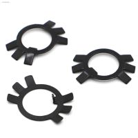 ✕●▽ Lock Gasket Spacer GB858 DIN70952 M10 M12 M14 M16 - M36 Black Steel Lock Washers Retaining Stop Washers For Slotted Round Nuts