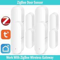 【LZ】▼  Tuya Smart ZigBee Door Window Contact Sensor Smart Home Wireless Door Detectors Open/Close APP Remote Alarm work with zigbee hug