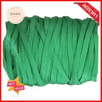 เชือกถักแบน ตราดอกบัว 1/2 นิ้ว x 100 เมตร สีเขียวFLAT ROPE LOTUS 1/2INX100M GREEN **ราคาดีที่สุด**