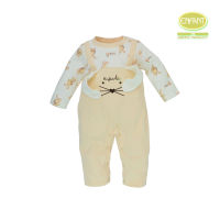 ชุดบอดี้สูทเด็กอ่อน Enfant Green ผ้ายืด Cotton Bamboo พิมพ์ลายน้องกระต่าย