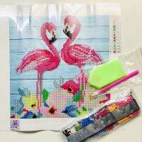 Flamingo- Diamond painting kit, DIY Diamond Painting 5D, Diamond Drill Kit, Needle craft, Diamond painting, Painting kit, craft kit, arts &amp; crafts