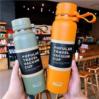 650ML 850ML 1100ML Thermos Double Stainless Steel Sport Vacuum Flask Outdoor Climbing Fitness Thermal Bottle Tea Insulation Cup