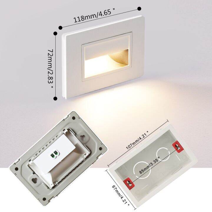 sandiy-american-led-step-light-wall-lamp-pir-sensor-motion-night-lighting-for-stair-aisle-closets-recessed-sconce-us-size-box-night-lights