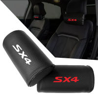 Car Pillow for Suzuki Sx-4 Carbon Fiber Seat Head Support Neck Protector Auto Headrest Pillow Car Accessories