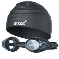 High-Definition Swimming Goggles with Anti-Fog Lens and Comfortable Silicone Seal Including Swim Cap and Exquisite Storage Box