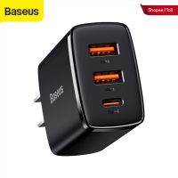 Baseus อะแดปเตอร์ชาร์จ 30W Quick Charger 2U+C รองรับ Pd3.0 Qc3.0 สําหรับ Iphone 11 12 Pro Max