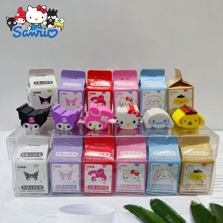 sanrio-ruer-ยางลบอะนิเมะ-hello-kitty-melody-kuromi-cinnamoroll-ยางลบสำหรับเด็กเครื่องเขียนนักเรียนอุปกรณ์การเรียนขายส่ง