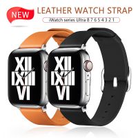 trterth Fashion Leather Strap For Apple Watch Band 41mm 40mm 44mm 45mm 49mm 42mm 38mm 44 45 wrist bracelet series Ultra 8 7 3 4 5 6 se