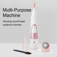 ZZOOI Multifunctional Electric Eyebrow Trimmer Razor Stainless Steel Washable Epilator Lipstick Finger Make up Tool Hair Remover