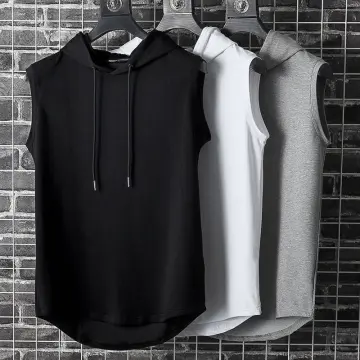 Thin store sleeveless hoodie