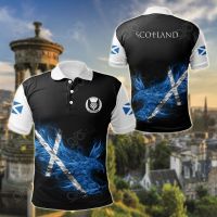 2023 NEW Style Scotland Eagle Flag Unisex Adult Polo Shirtsize：XS-6XLNew product，Can be customization