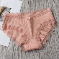 Soft Underwear Women 2021 Fashion Women Panties Lace Mid-waist Underwear Solid Color Skin-Friendly Ladies Underpants Breathable