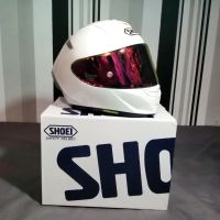 SHOEI X14หมวกกันน็อกAnti-Fogรถจักรยานยนต์หมวกคลุมเต็มหน้าCoolหมวกกันน็อคสำหรับแข่งจักรยานX14 Brightหมวกนิรภัยสีขาว