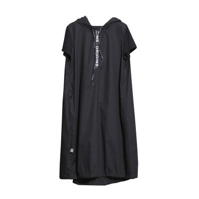 XITAO Dress Black Drawstring  Casual Dress