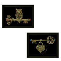 ✗ The Key of Wisdom cross stitch package sets aida 18ct 14ct 11ct black cloth people kit embroidery DIY handmade needlework