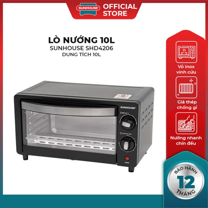 Lò Nướng Điện Sunhouse SHD4206 (10L) – Hàng chính hãng