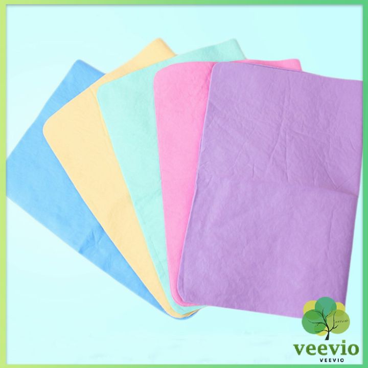 veevio-ผ้าชามัวร์-ผ้าเช็ดรถ-ผ้าอเนกประสงค์ดูดซับน้ำได้ดี-multipurpose-towel-มีสินค้าพร้อมส่ง