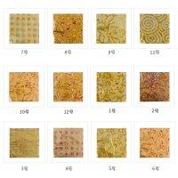 Colorful Variegated Gold Foil 25pcs/booklet for Gilding Craft Paper Furniture Decoration 14x14cm Imitation Gold Leaf