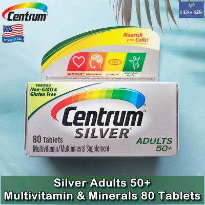 Silver® Adults 50+ Multivitamin &amp; Minerals 80 Tablets - Centrum