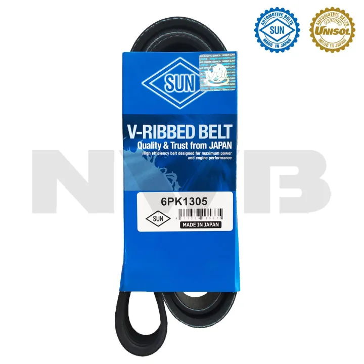 SUN VRibbed Belt 6PK1305 for Ford Focus 20052009 (Alternator + Aircon