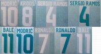 2017-2018 KROOS RONALDO SERGIO RAMOS MODRIC BALE nameset patch badge