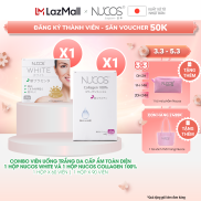 Combo viên uống trắng da cấp ẩm toàn diện Nucos White và Nucos Collagen