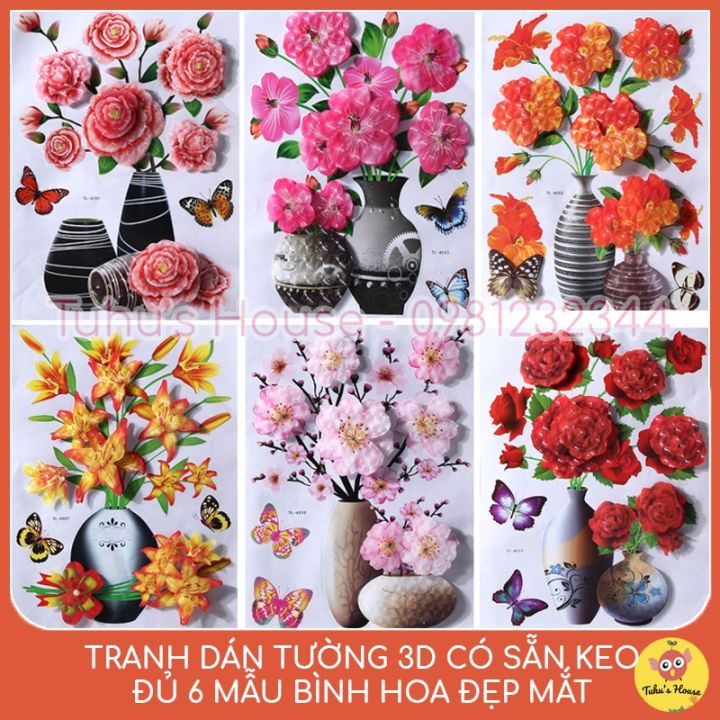 Sử dụng tranh dán tường 3D hoa nổi và hình bình hoa để trang trí không gian sống của bạn. Với sự độc đáo và tinh tế từ tranh dán tường 3D hoa nổi, bạn sẽ có không gian sống rộng mở, dễ chịu và tràn đầy niềm vui. Đặc biệt, chúng có sẵn keo dán tiện lợi và đủ 6 bức, giúp tiết kiệm thời gian và công sức của bạn.