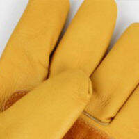 Yellow Leather Gardening Gloves Professional n Proof Gauntlets Safety Garden Mechanic Protective Gloves Security Work Glove