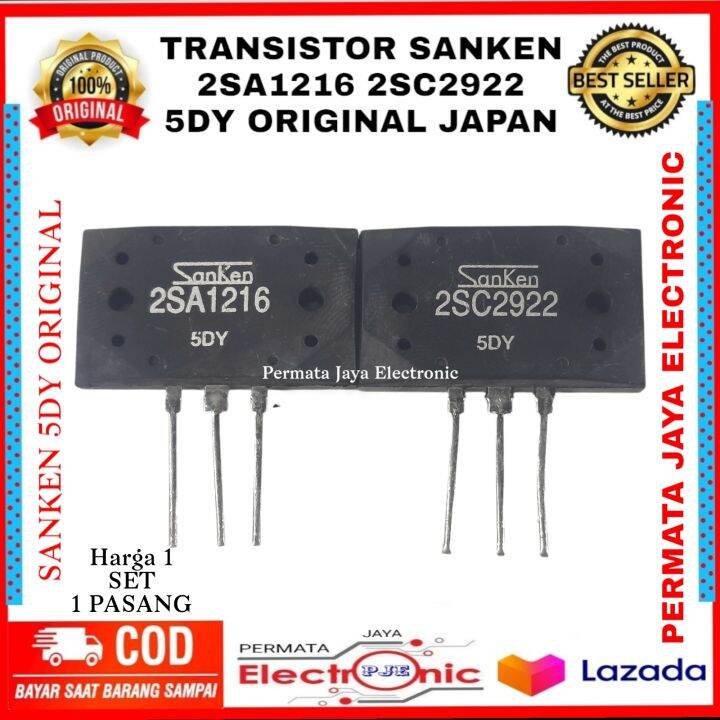Transistor Sanken 2SA1216 2SC2922 5DY Original Japan Lazada Indonesia