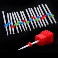 Ceramic Cuticle Remove Electric Nail Drill Bits Rotate Small Ball Burrs Grinder Cleaning Manicure Milling Cutter Files GLTX01-14