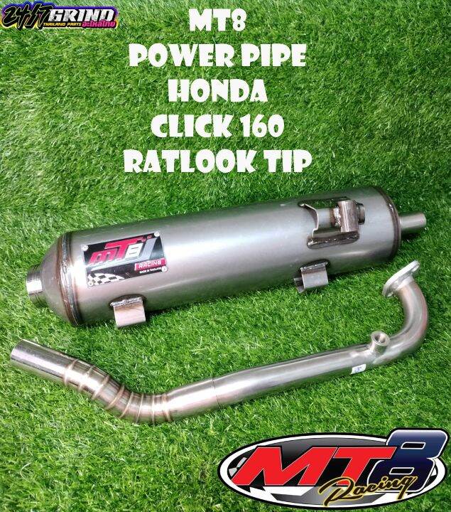 MT8 POWER PIPE HONDA CLICK 160 RATLOOK TIP THAILAND MADE | Lazada PH