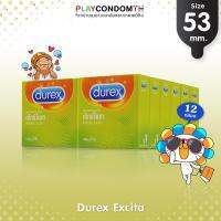 ถุงยางอนามัย 53 ดูเร็กซ์ เอ็กไซต้า ถุงยาง Durex Excita ผิวไม่เรียบ หนา 0.06 มม. (12 กล่อง)