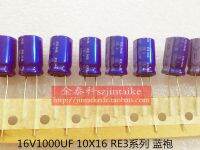 2020 hot sale 30PCS/50PCS audio capacitance 16V1000UF 10X16 RE3 blue robe 85 degrees imported ELNA electrolysis free shipping