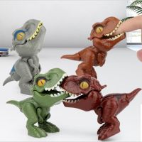 Corinada 4pcs Finger Dinosaur Egg Toy Creative Tricky Tyrannosaurus Model Interactive Biting Hand Childrens Gifts