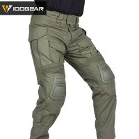 IDOGEAR G3 Combat Pants With Knee Survival equipment Tactical Trousers Tactical Camouflage Hiking Tactical Gear 3201