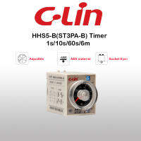 ทามเมอร์ ไทม์เมอร์ ON Delay ปรับหน่วยได้ 0.1s-1s/10s/60s/6min รุ่น HHS5-B (ST3PA-B) ขนาด 41*55*84mm. "C-LIN"