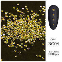 HUANYU1ชุดพลอยเทียมตกแต่งเล็บ1000ชิ้นอัญมณีเล็บ Flatback Rhinestones อัญมณีสำหรับเล็บชาร์มรองเท้าและตกแต่งเต้นรำ