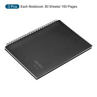 3ชิ้นสมุดสันห่วง A5มีกฎ/ตารางกราฟสมุดบันทึกประจำวันกระดาษหนาสมุดสเก็ตช์แผ่นบันทึกความจำสำหรับอุปกรณ์การเรียนเครื่องเขียน