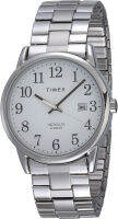 Timex Easy Reader Date Expansion Band 38mm Watch Silver/White