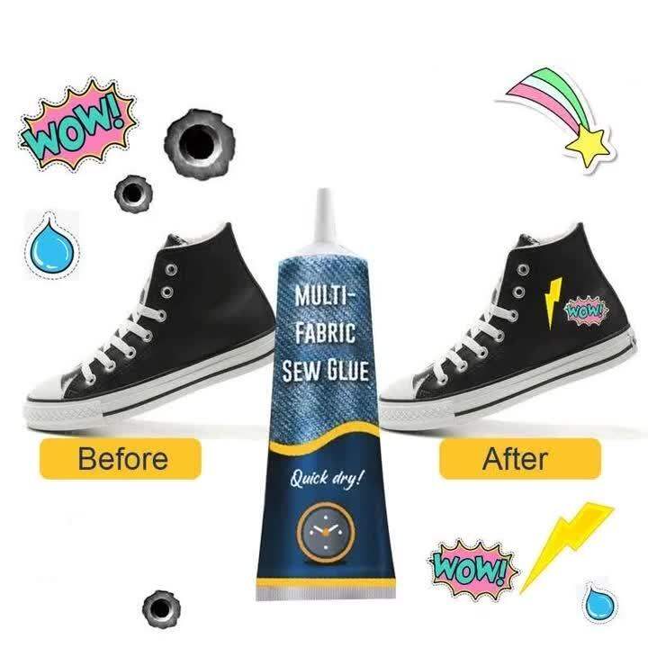 50ml Sew Liquid Glue Bonding Glue Repair Kit for Leather Cloth Textile