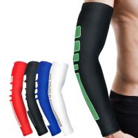 1PCS Non Slip Silicone UV Protection Cycling Arm Warmers Basketball Elbow Pads Sport Armguard Men Women Cuff Running Arm Sleeves