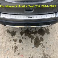 แต่งรถสแตนเลสเหล็กด้านหลังแท่งกันชนงัวท้ายแผ่นดอกยางสำหรับ Nissan X-Trail X Trail T32 2014-20221