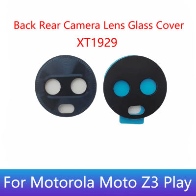 ของแท้สำหรับ Motorola Moto Z3 Play XT1929ฝาหลังกระจกกล้องมองหลังพร้อมชิ้นส่วนซ่อมสติกเกอร์กาว