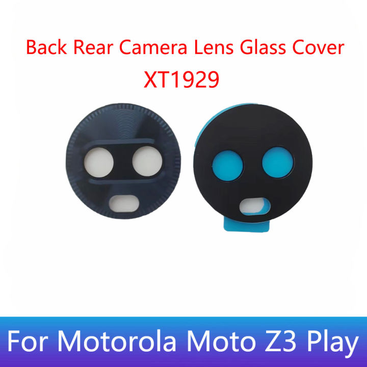 ของแท้สำหรับ-motorola-moto-z3-play-xt1929ฝาหลังกระจกกล้องมองหลังพร้อมชิ้นส่วนซ่อมสติกเกอร์กาว